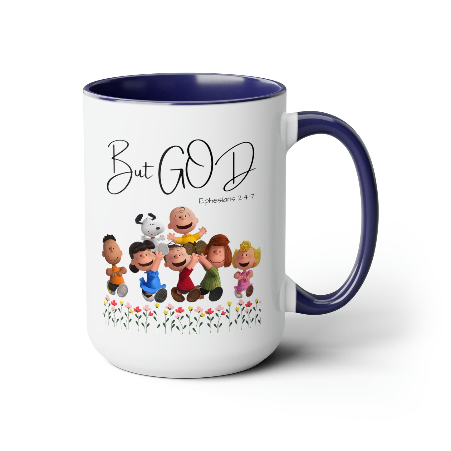 But GOD - Two-Tone Coffee Mugs, 15oz