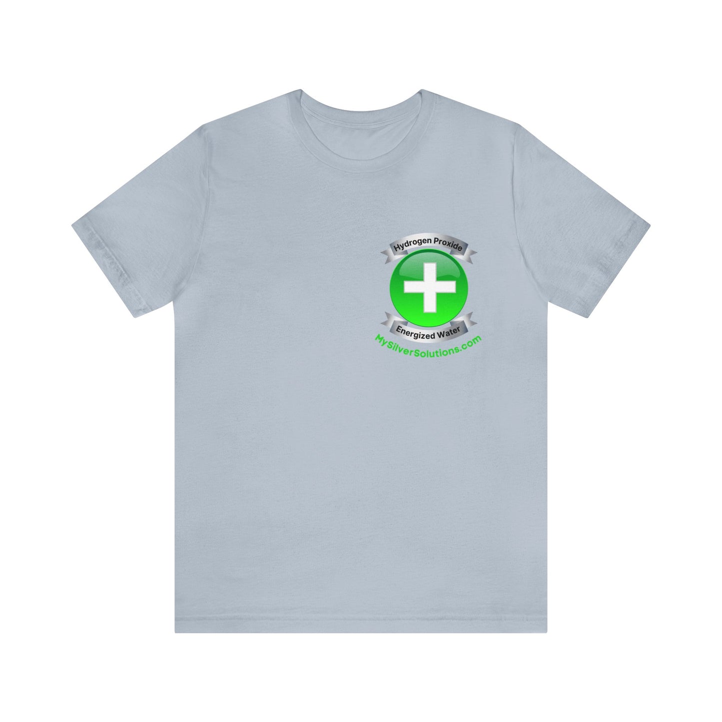 Hydrogen Peroxide Food Grade MySilverSolutions.com - Unisex Jersey Short Sleeve Tee