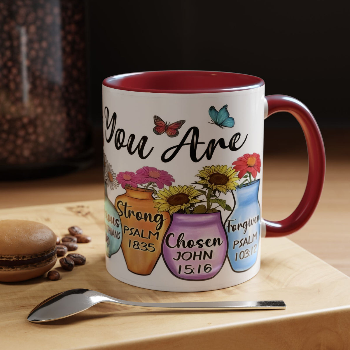 God Says You Are - You Are Loved Christian Bible Verse Coffee Mug