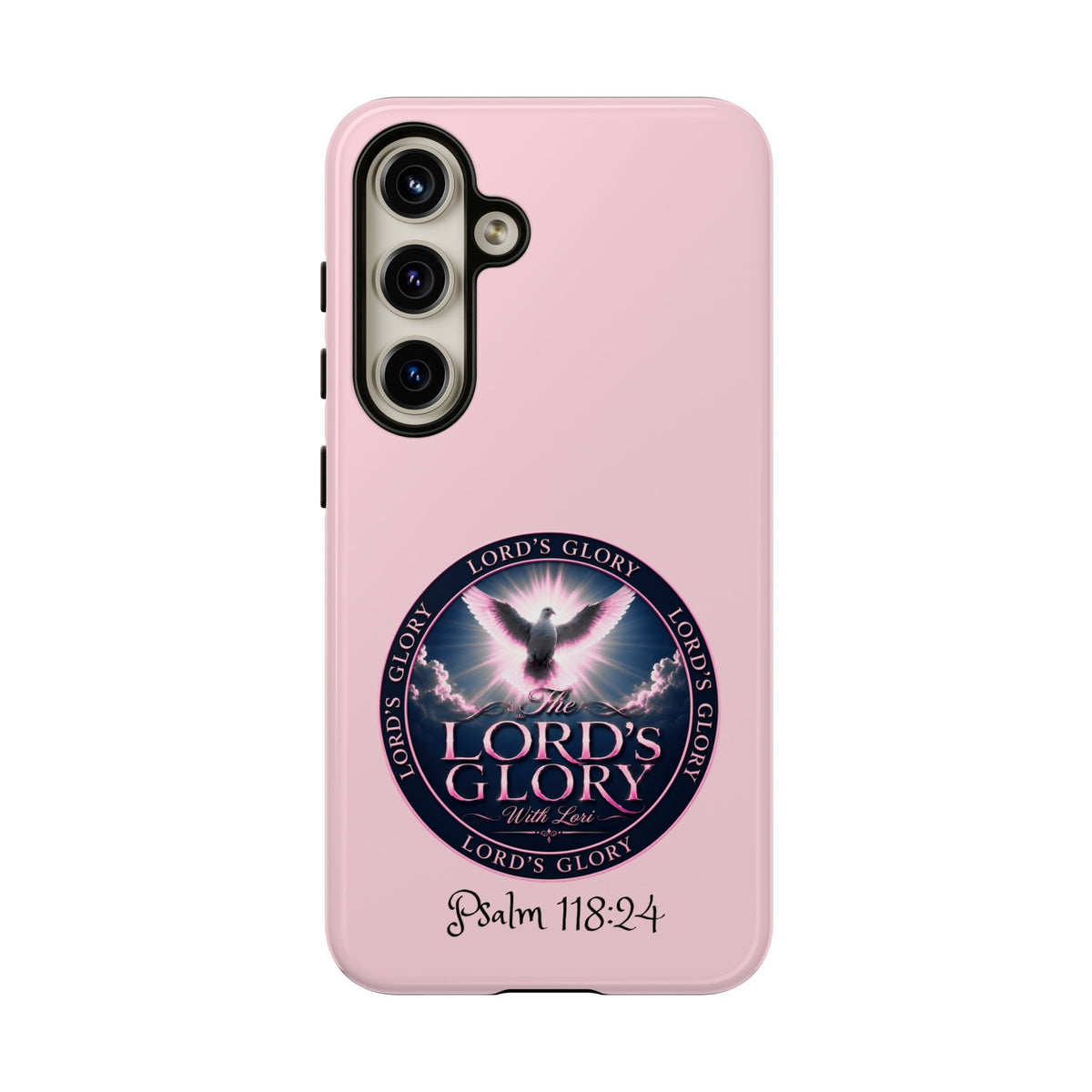 Christian Phone Case – "Lord's Glory with Lori" Dove Design Tough Case (Protective Phone Cover)