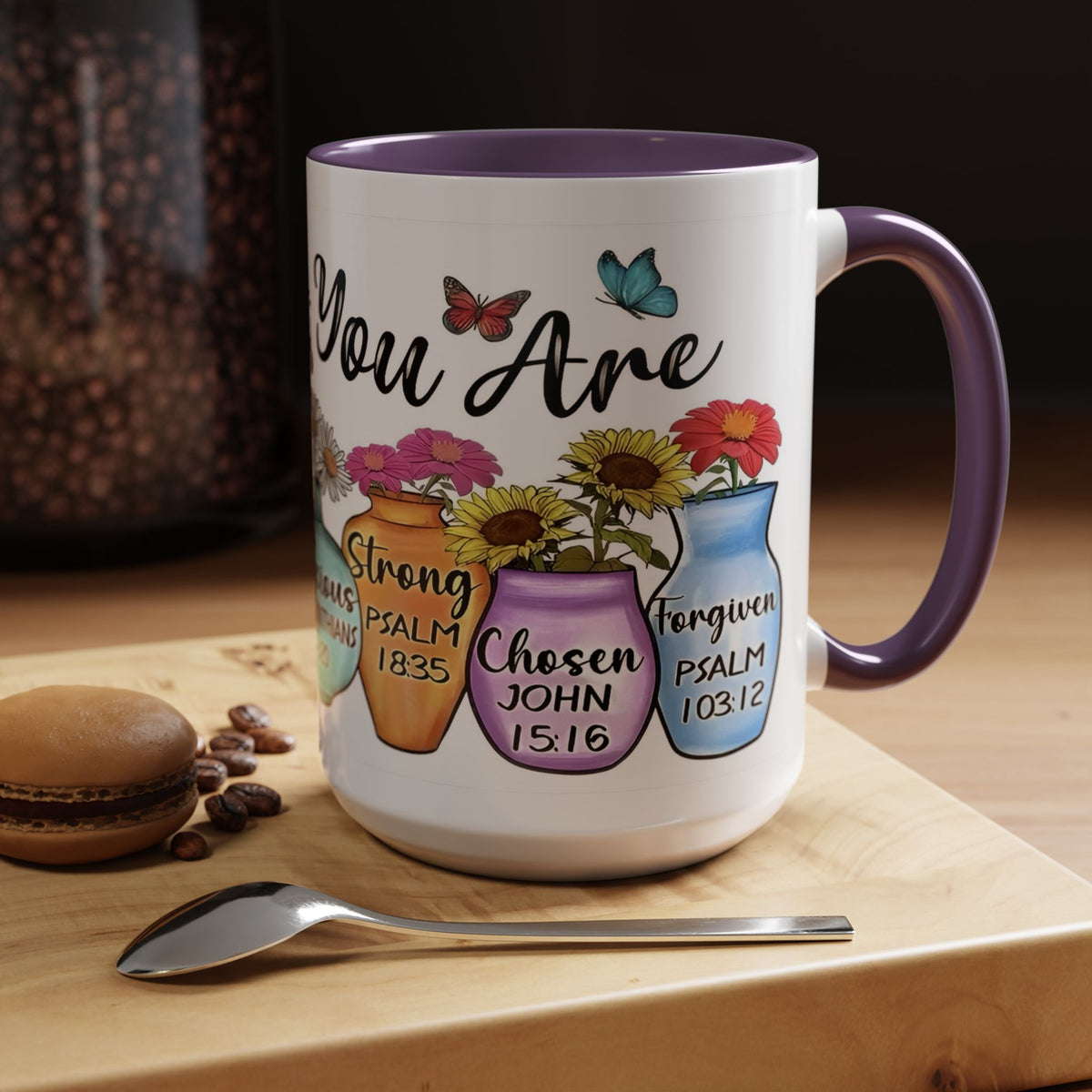 God Says You Are - You Are Loved Christian Bible Verse Coffee Mug
