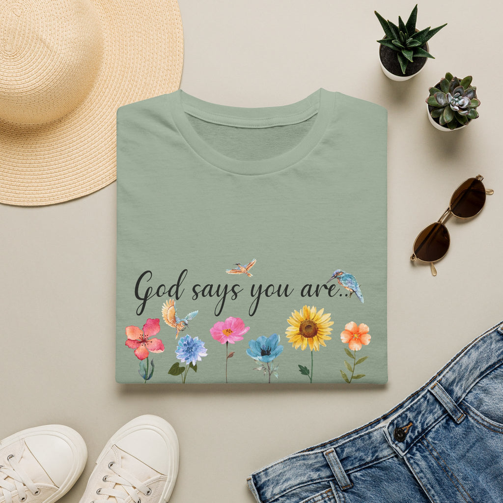 God Says You Are Loved Wildflower T-Shirt