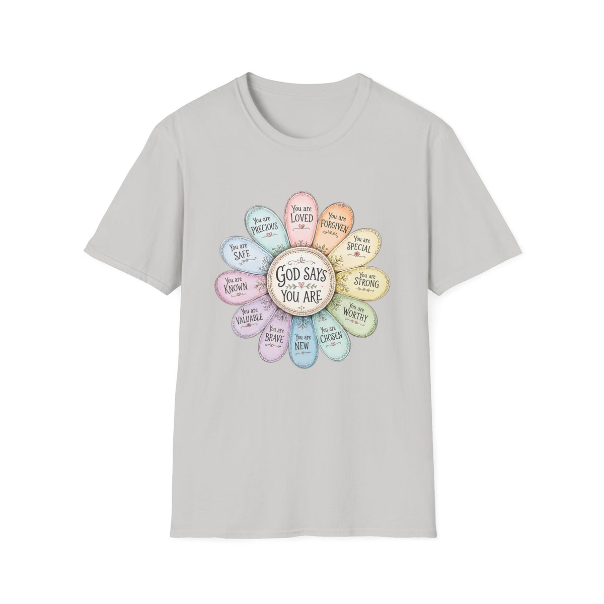 God Says You Are Loved Inspirational Christian T-Shirt