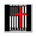 One Nation Under God Blessed Christian Flag Magnet