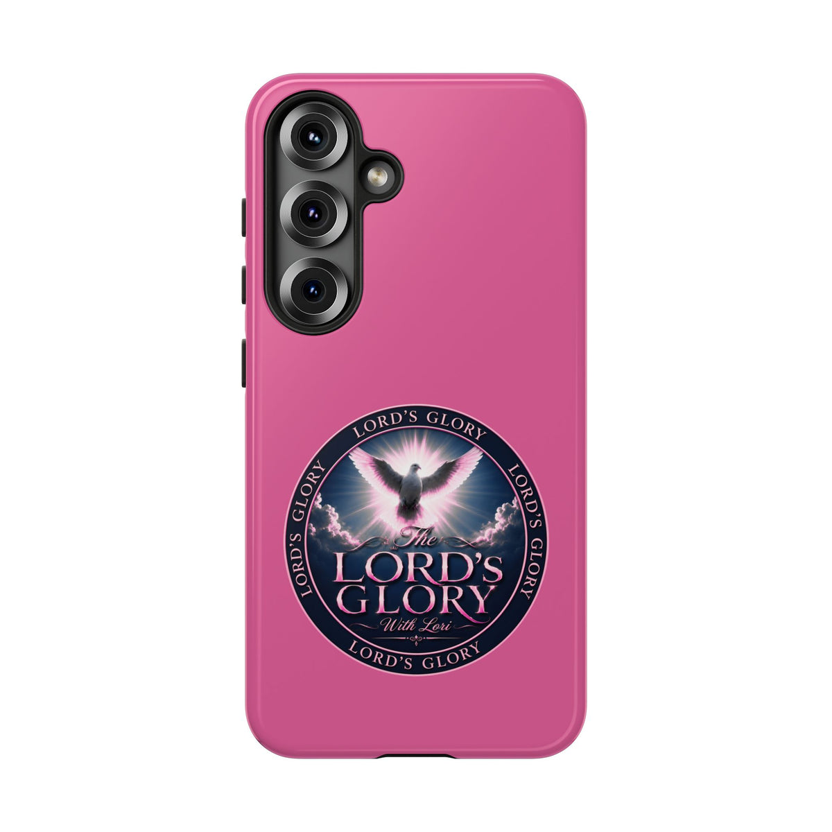 Christian Phone Case – "Lord's Glory with Lori" Dove Design Tough Case (Protective Phone Cover)