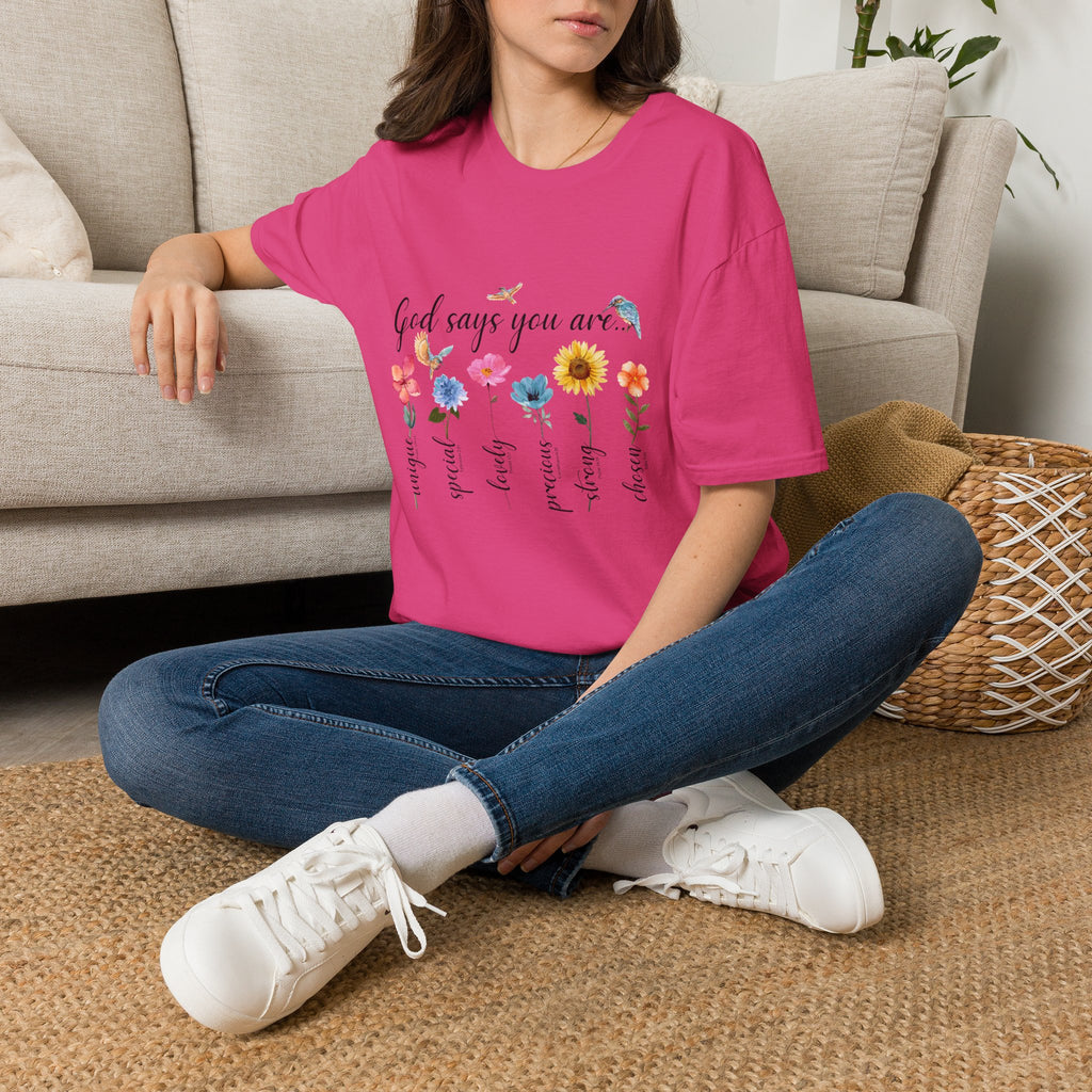 God Says You Are Loved Wildflower T-Shirt