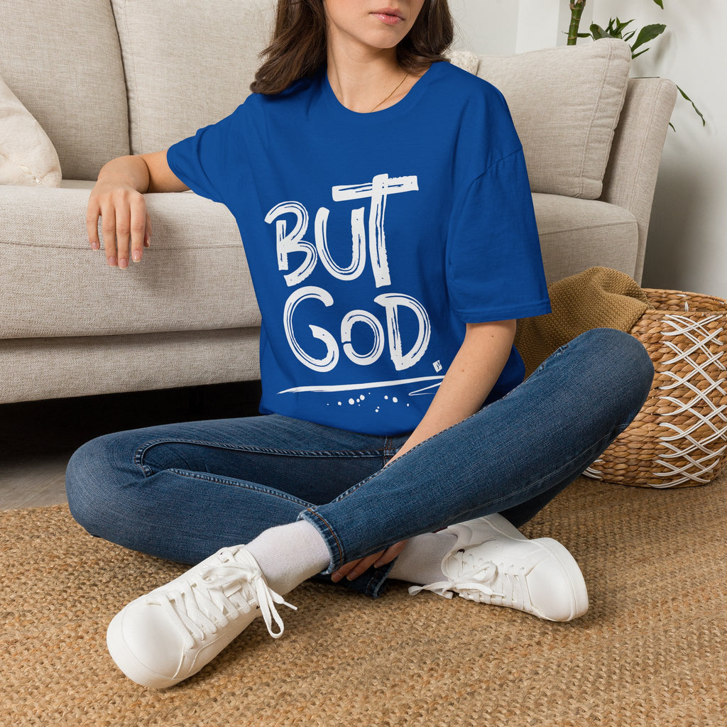 But GOD - Mens and Womans  Softstyle T-Shirt