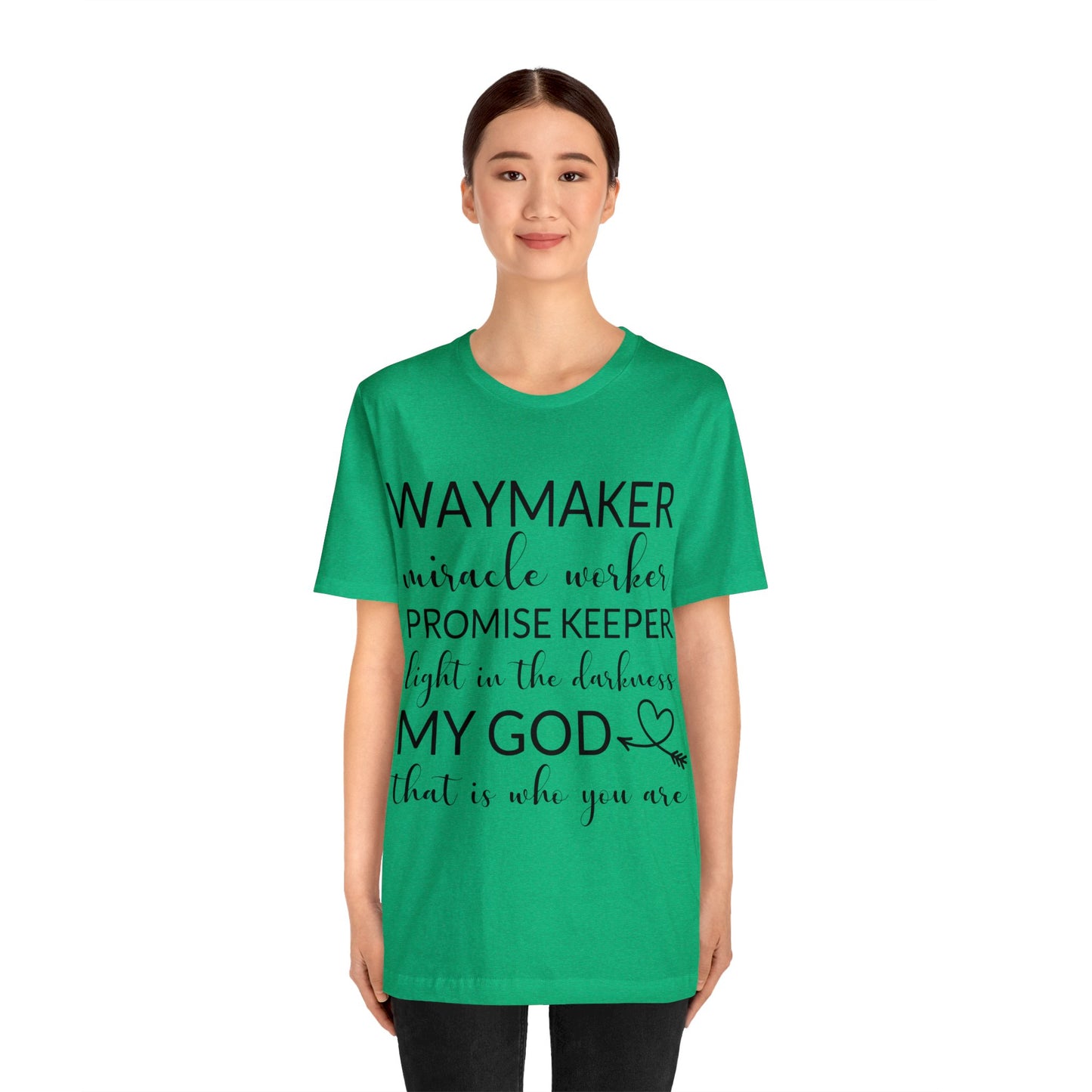 Waymaker Promise Keeper Light in the Darkness - Unisex Jersey Short Sleeve Tee