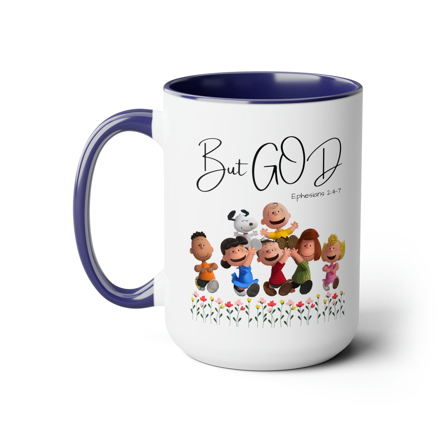 But GOD - Two-Tone Coffee Mugs, 15oz