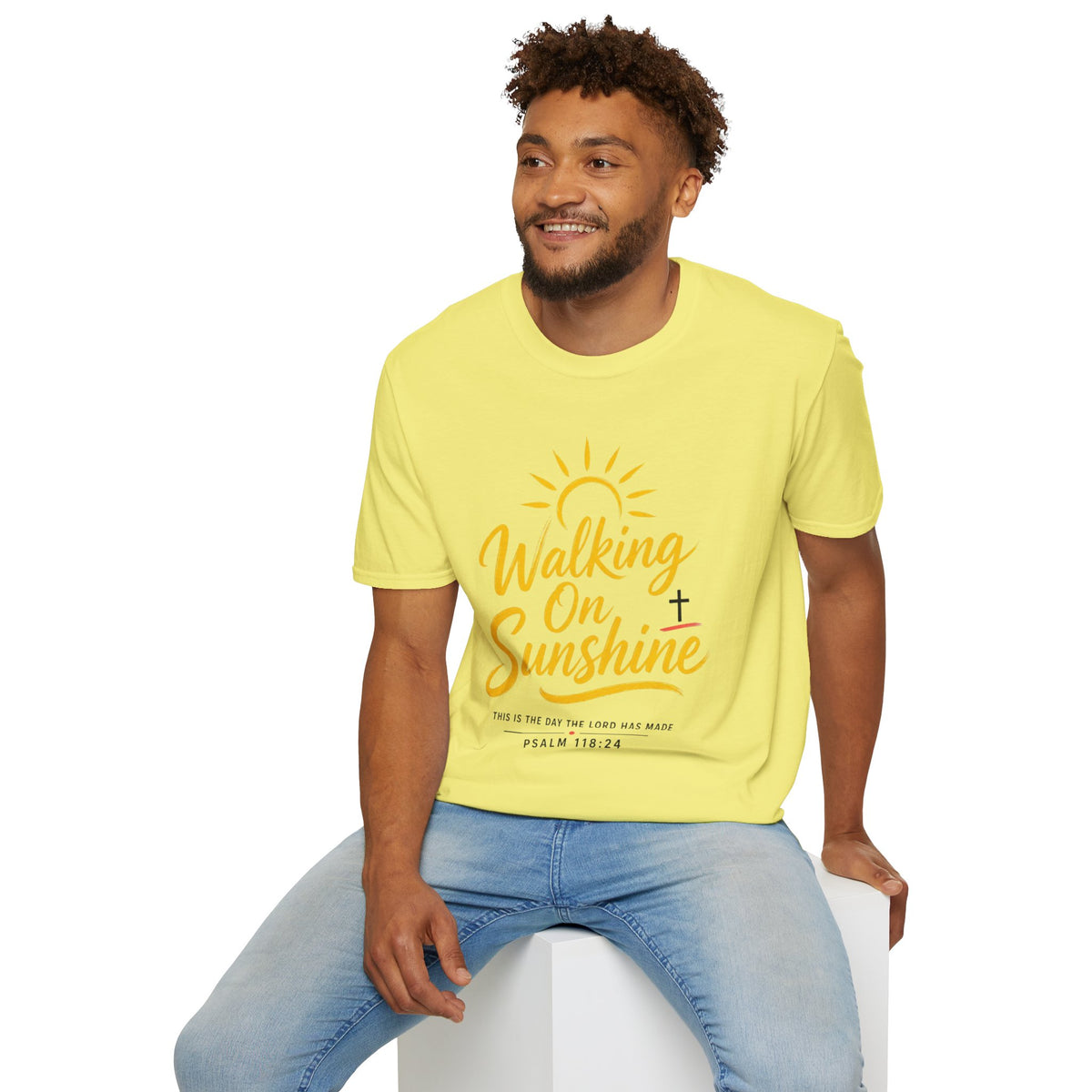 Walking on Sunshine Psalms 118:24 Softstyle T-Shirt
