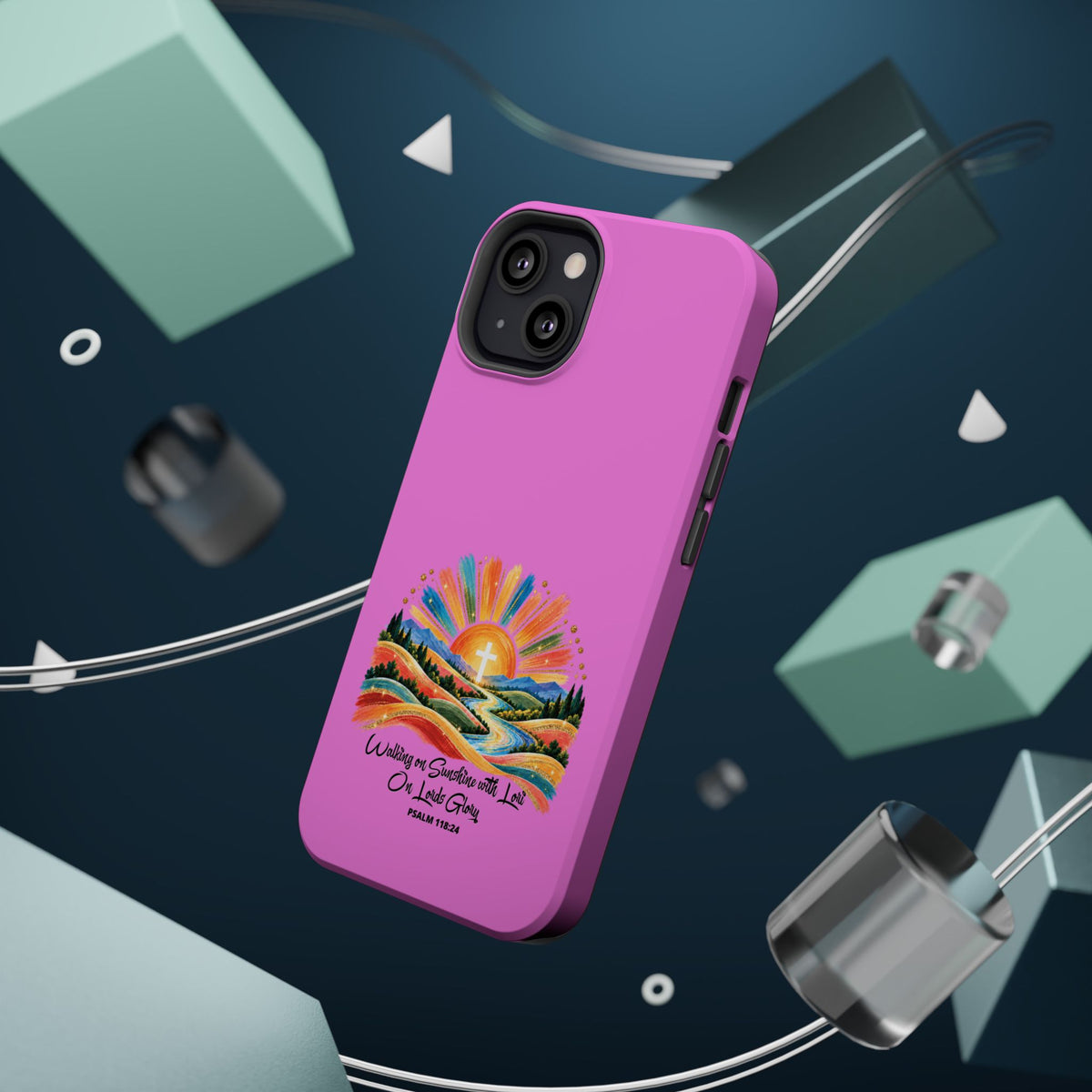 Magnetic Phone Case – “Walking on Sunshine with Lords Glory” Sunrise Design