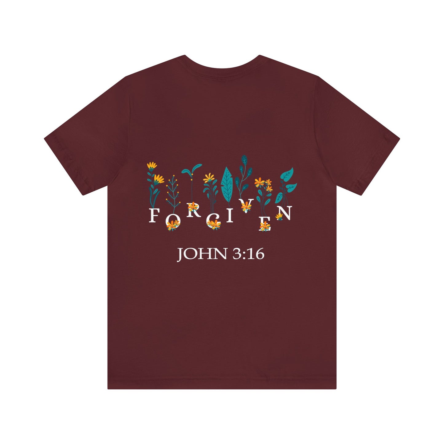 FORGIVEN JOHN 3:16 - Unisex Jersey Short Sleeve Tee