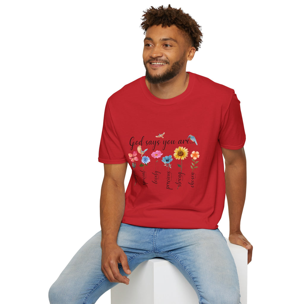 God Says You Are Loved Wildflower T-Shirt
