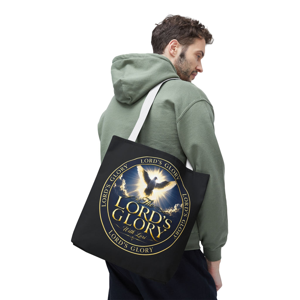 Tote Bag — "The Lord's Glory with Lori" Christian Dove Tote (Faith-Inspired Church Bag)