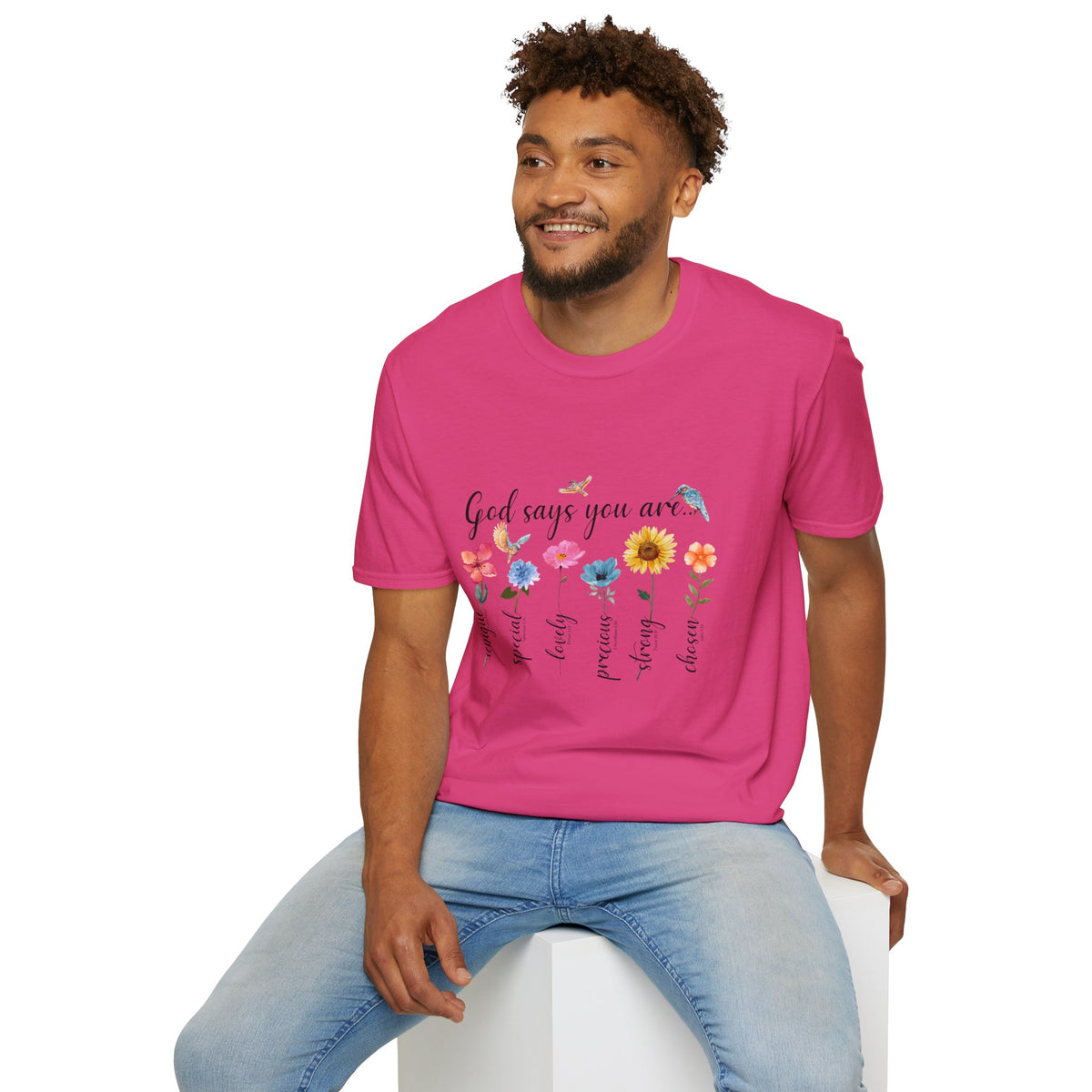 God Says You Are Loved Wildflower T-Shirt