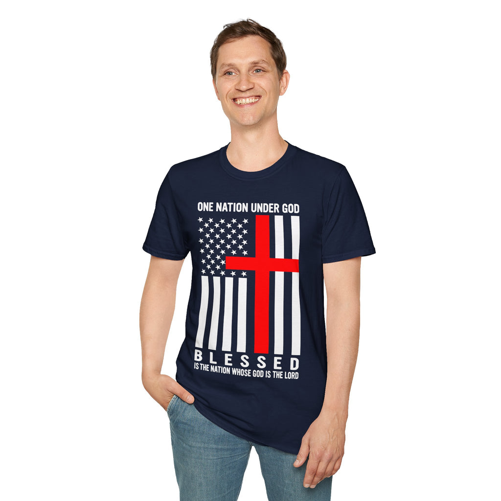 One Nation Under GOD - Mens Womans Softstyle T-Shirt