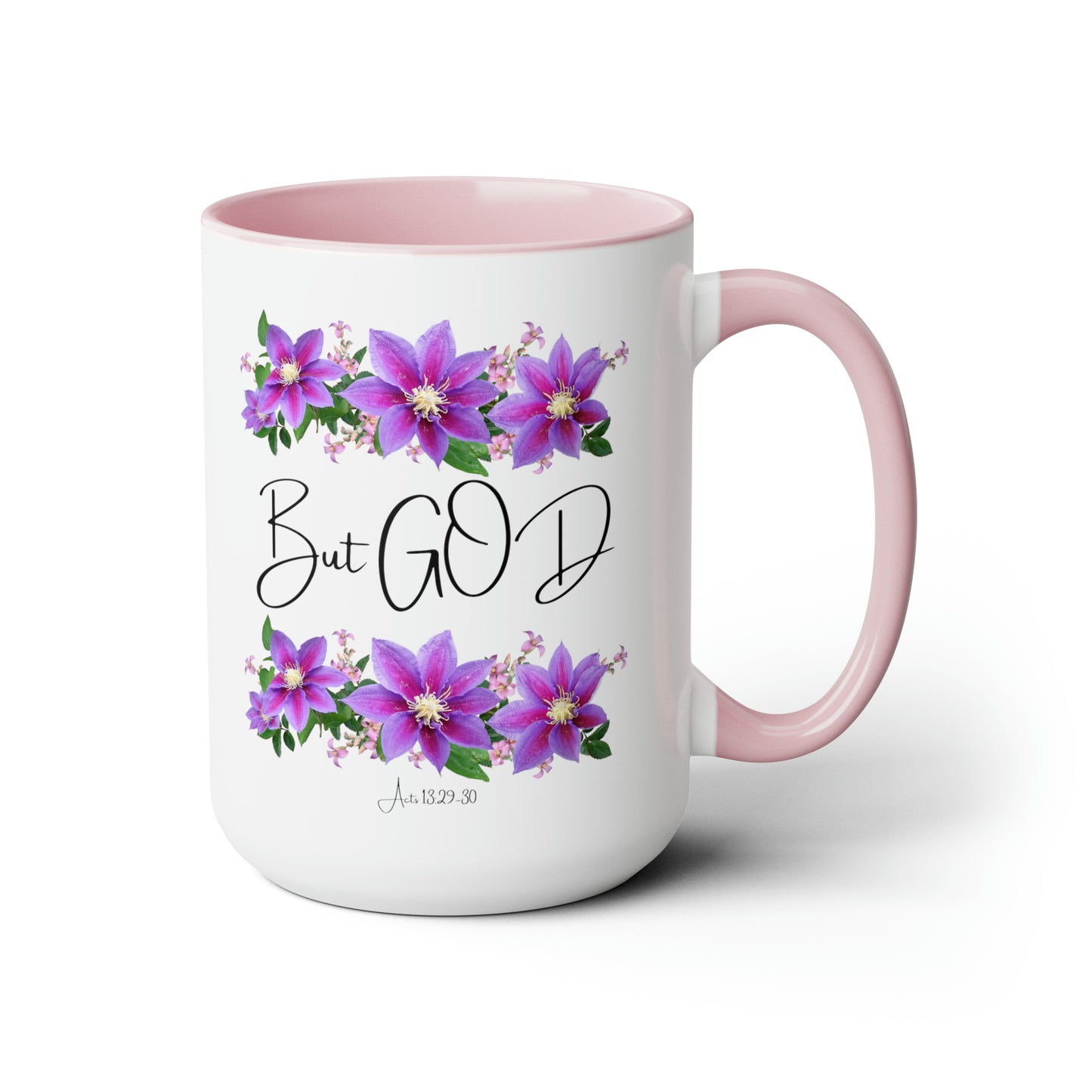 But GOD - Two-Tone Coffee Mugs, 15oz