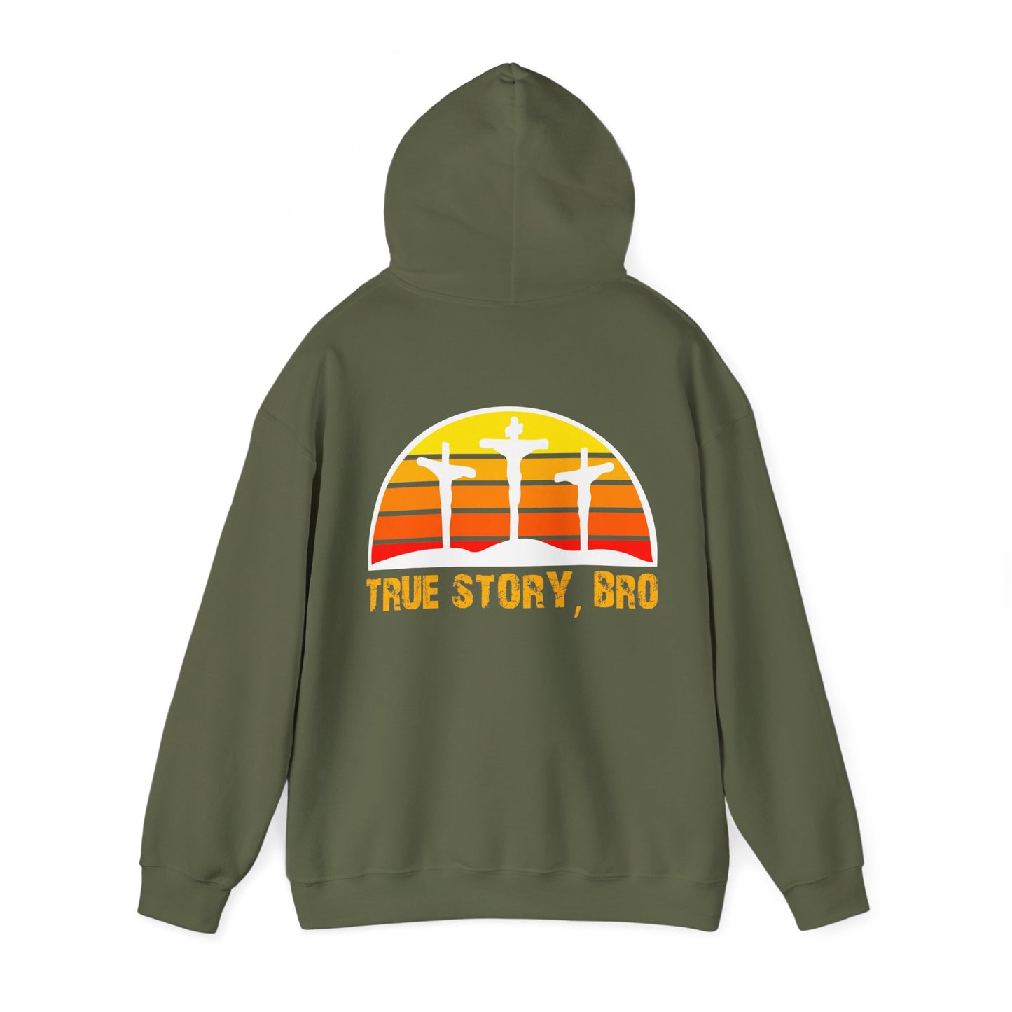 True Story Bro - (Printed Both Sides) Unisex Heavy Blend Hooded Sweatshirt