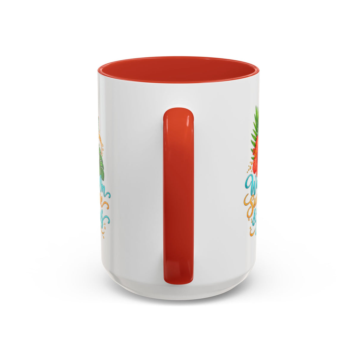 Walking on Sunshine & Jesus Coffee Mug – Floral Cross Accent Mug