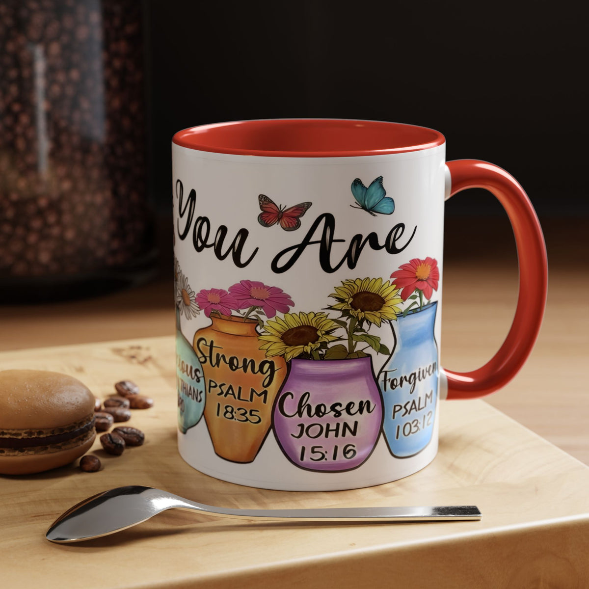 God Says You Are - You Are Loved Christian Bible Verse Coffee Mug