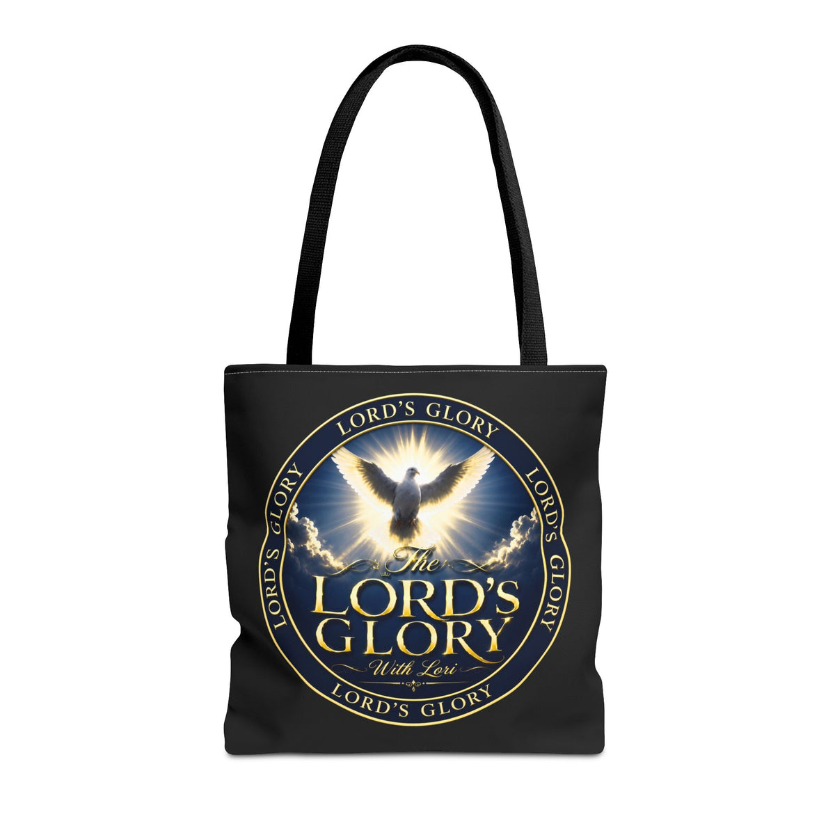 Tote Bag — "The Lord's Glory with Lori" Christian Dove Tote (Faith-Inspired Church Bag)