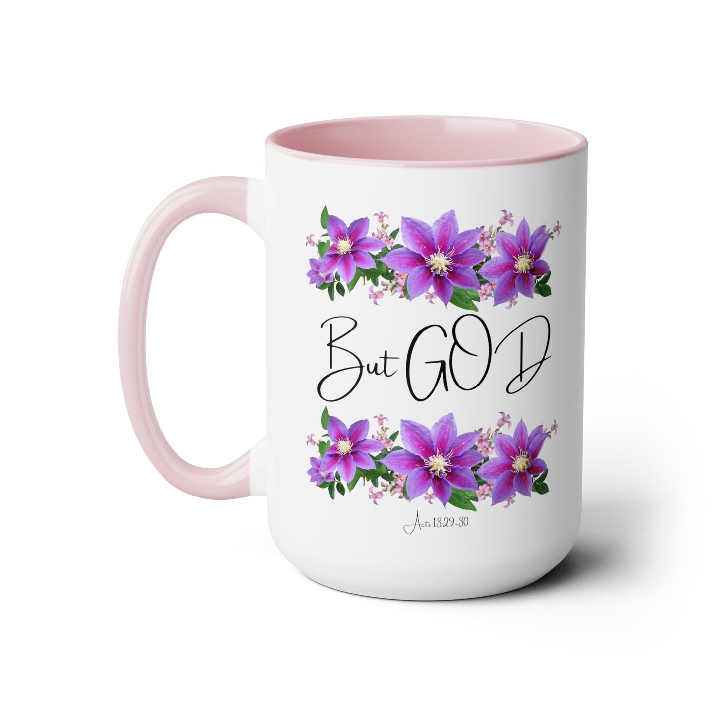 But GOD - Two-Tone Coffee Mugs, 15oz