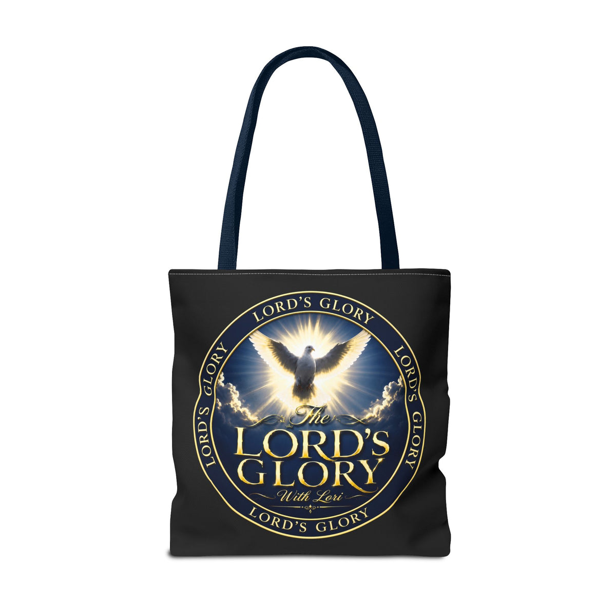 Tote Bag — "The Lord's Glory with Lori" Christian Dove Tote (Faith-Inspired Church Bag)