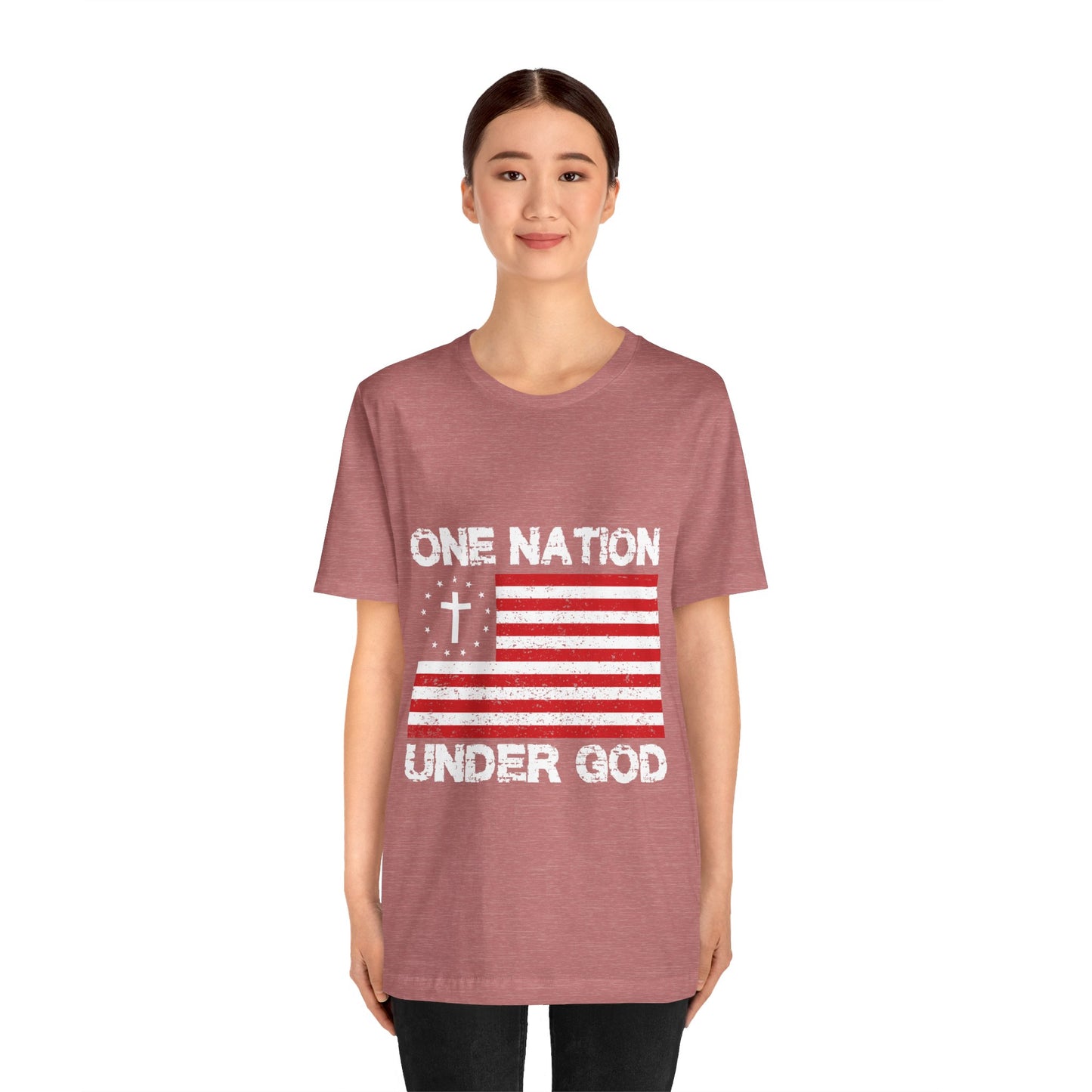 One Nation Under GOD - Unisex Jersey Short Sleeve Tee