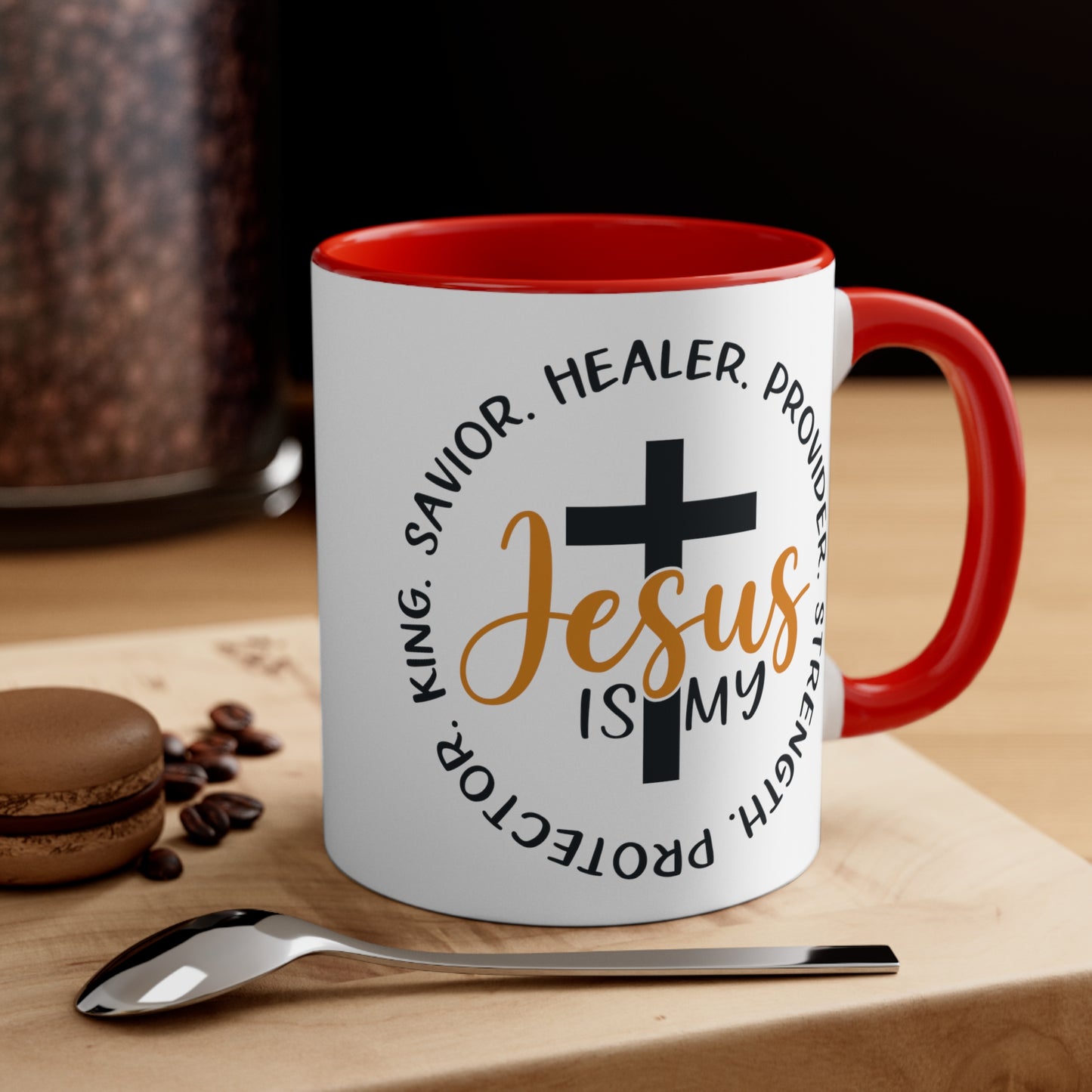 SAVIOR HEALER PROTECTOR - Accent Coffee Mug, 11oz