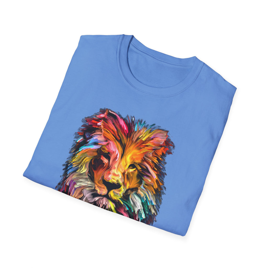 Lion of Judah Colorful Lion T-Shirt — "The Lion of Judah / Aryeh Yehudah" Graphic Tee