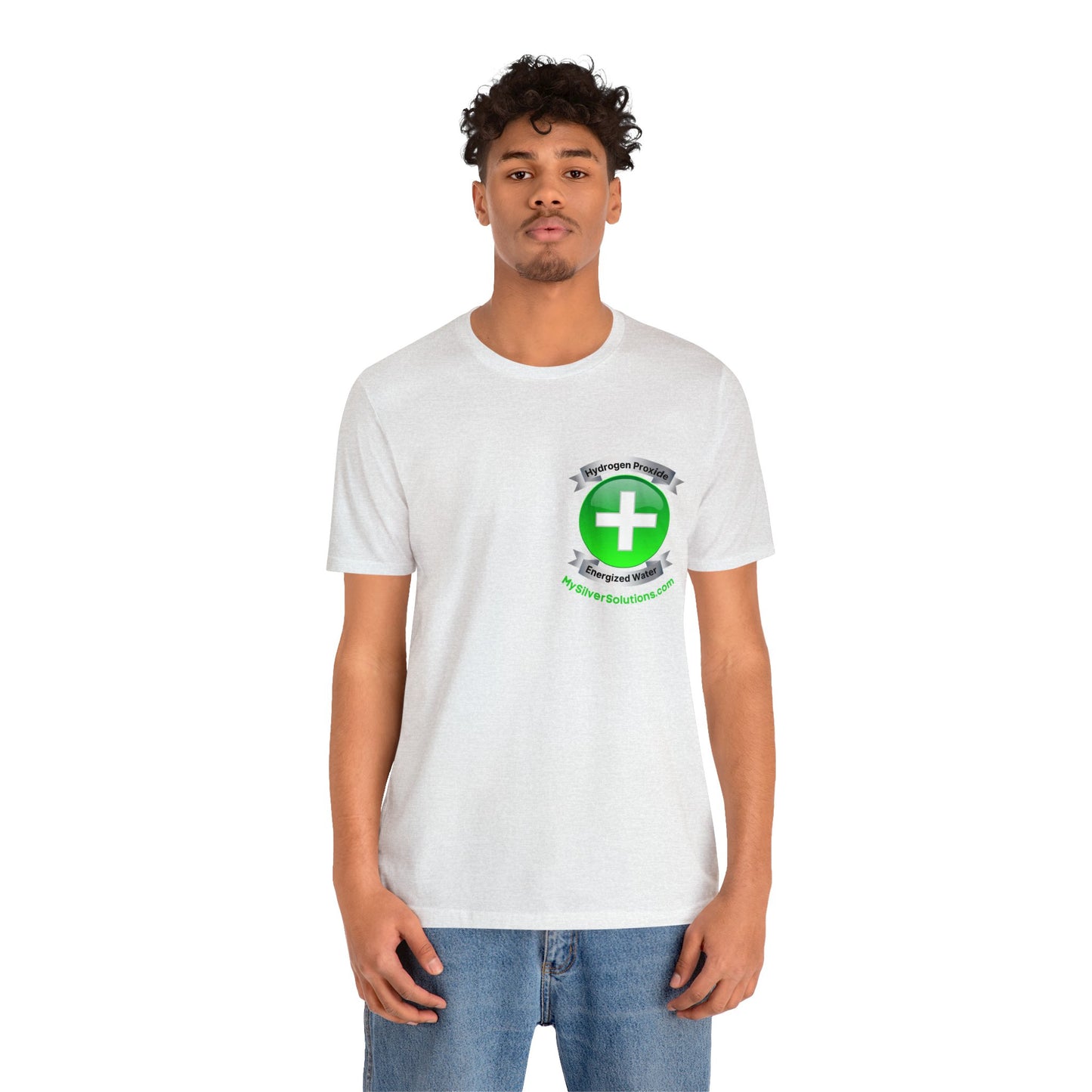 Hydrogen Peroxide Food Grade MySilverSolutions.com - Unisex Jersey Short Sleeve Tee