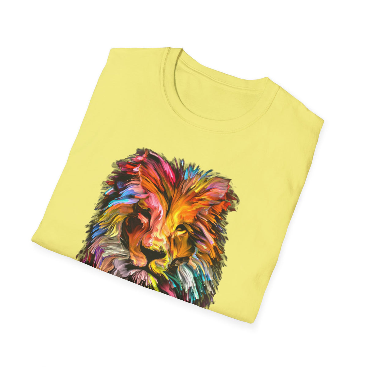 Lion of Judah Colorful Lion T-Shirt — "The Lion of Judah / Aryeh Yehudah" Graphic Tee