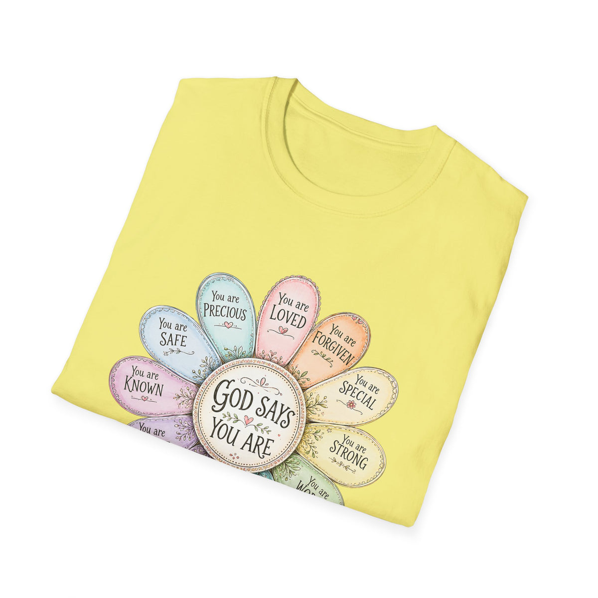 God Says You Are Loved Inspirational Christian T-Shirt