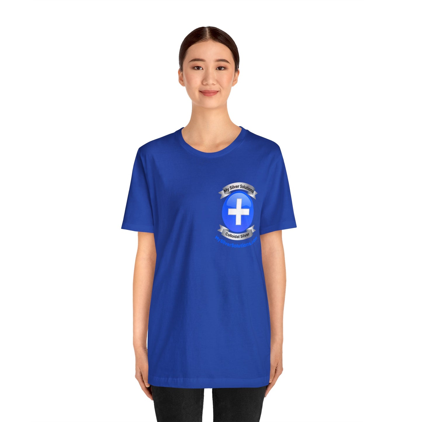 Colloidal Silver MySilverSolutions.com - Unisex Jersey Short Sleeve Tee