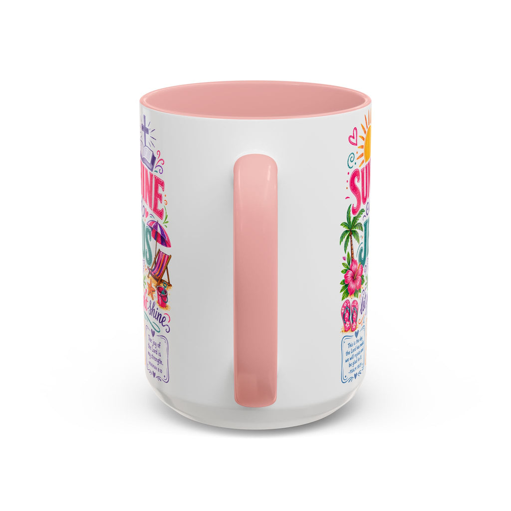 Sunshine and Jesus Coffee Mug — Faith-Inspired Beach Vibe Accent Mug (11/15oz)