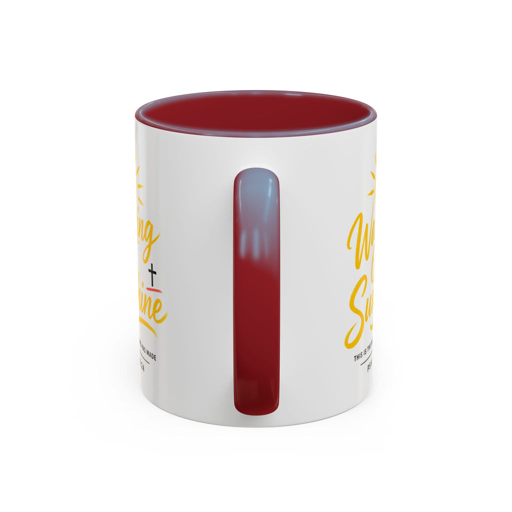 Walking on Sunshine Psalms 118:24  Accent Coffee Mug (11, 15oz)