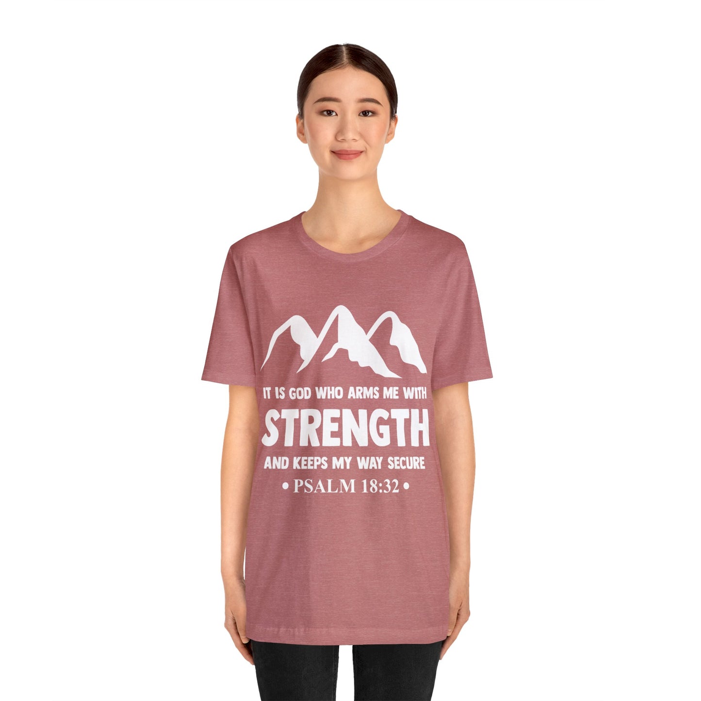 Strength in GOD - Unisex Jersey Short Sleeve Tee