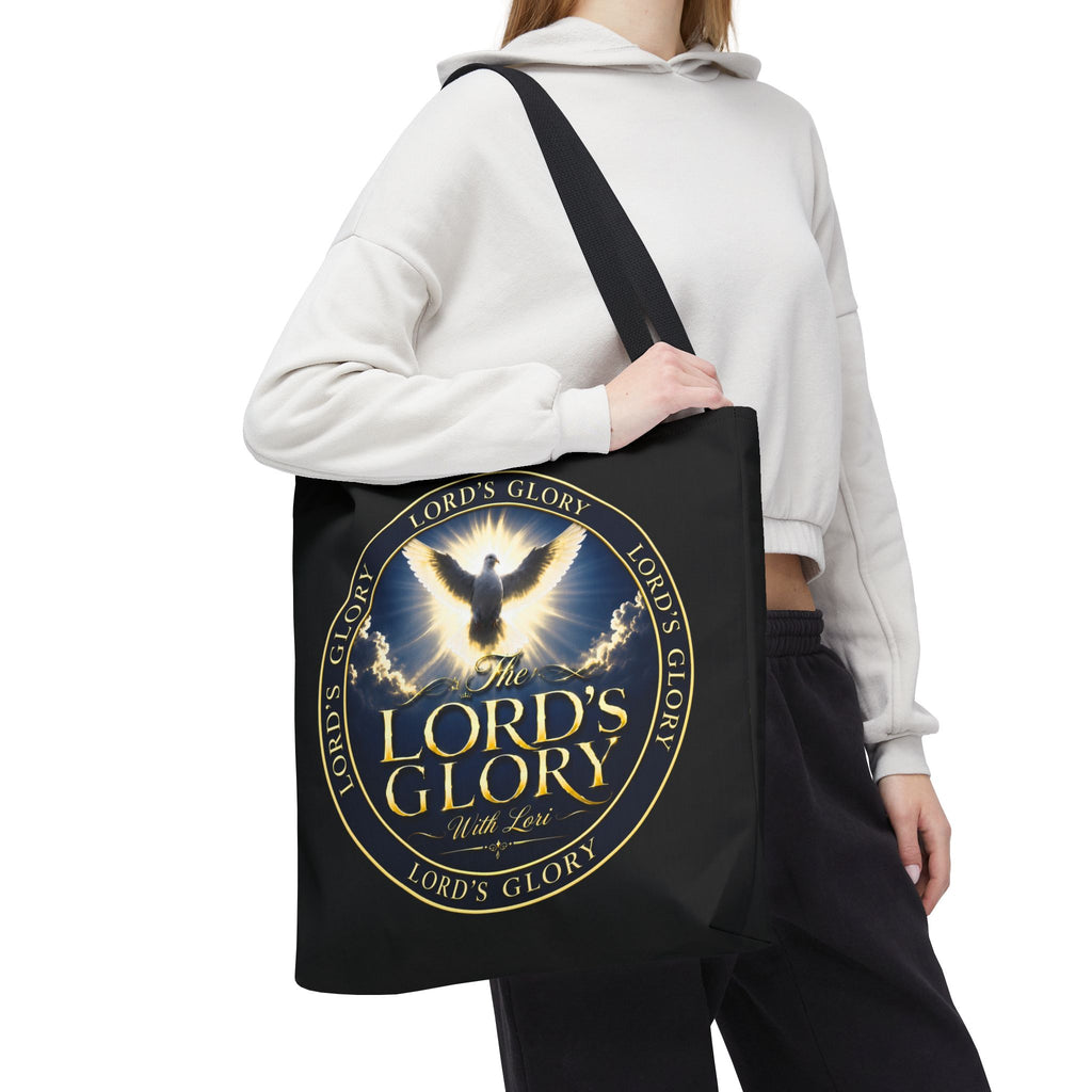 Tote Bag — "The Lord's Glory with Lori" Christian Dove Tote (Faith-Inspired Church Bag)