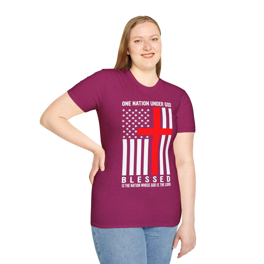 One Nation Under GOD - Mens Womans Softstyle T-Shirt