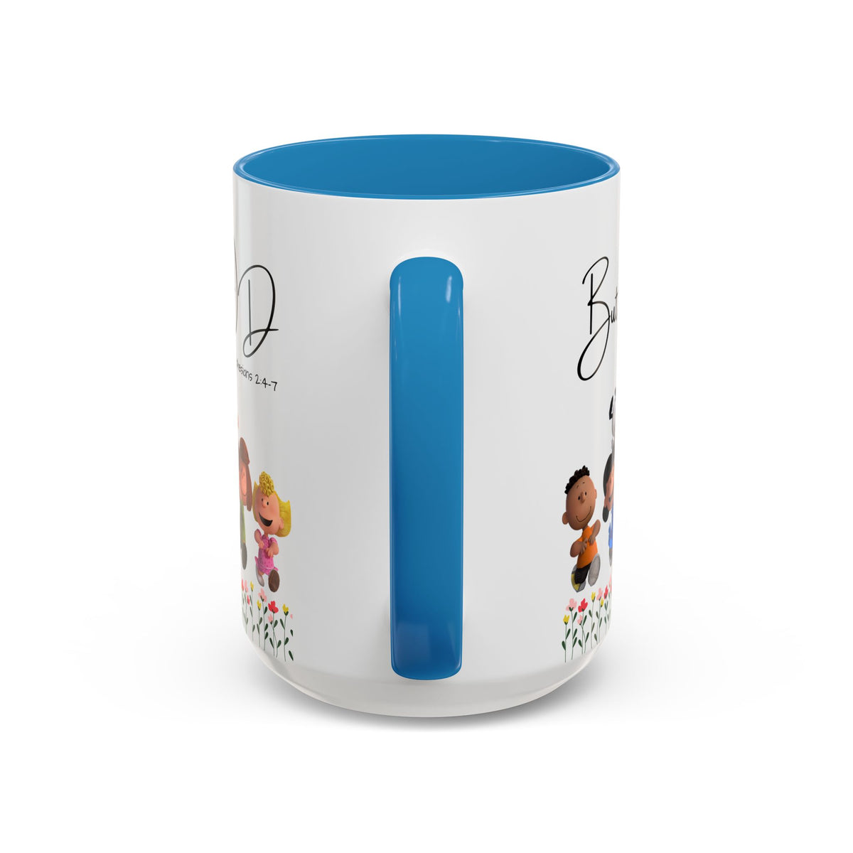 But God Scripture Coffee Mug — Genesis 50:20 Inspirational Heart Accent Mug (11/15oz)