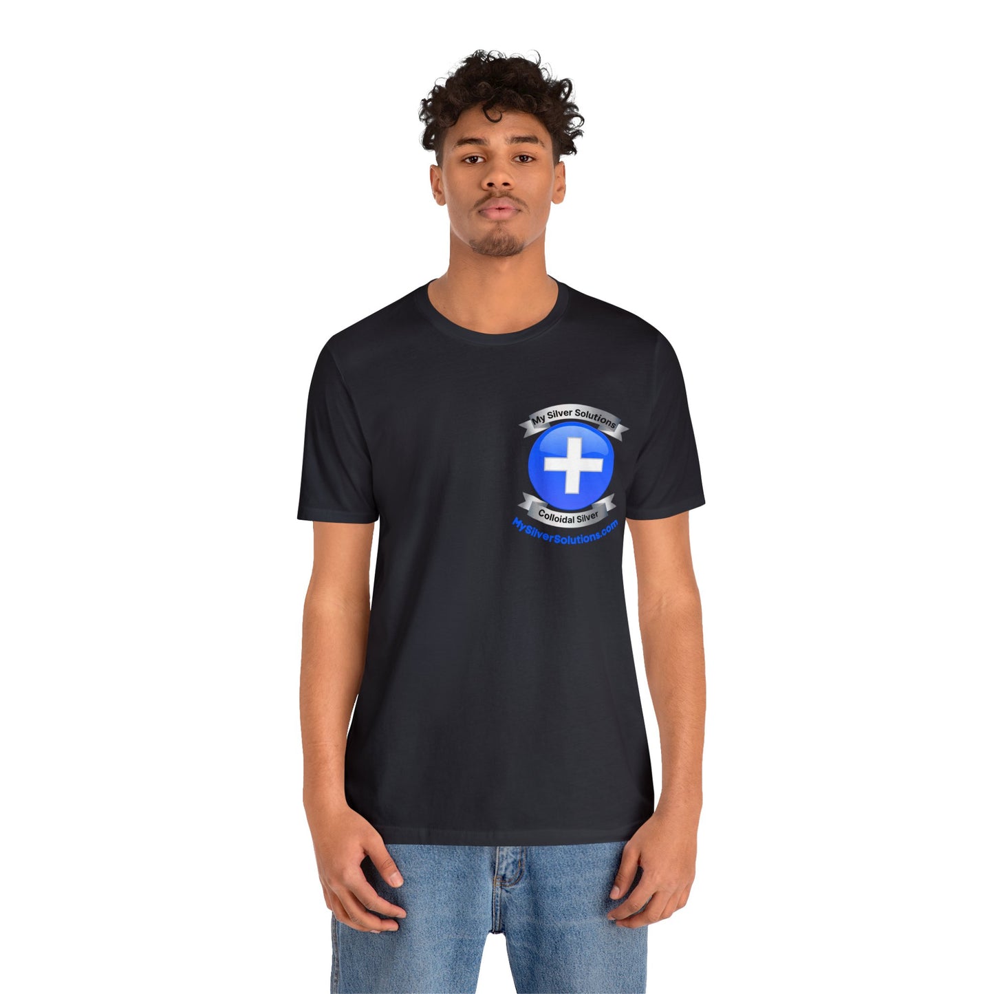 Colloidal Silver MySilverSolutions.com - Unisex Jersey Short Sleeve Tee