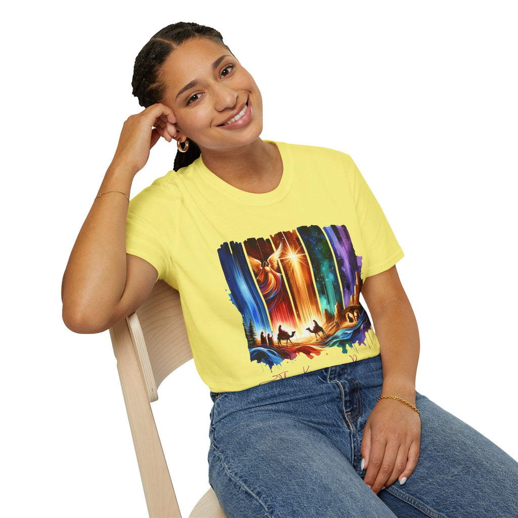Vibrant Fantasy T-Shirt, Colorful Graphic Tee, Unisex Art Shirt, Great Gift for Fans, Unique Casual Wear, The King is Born Shirt