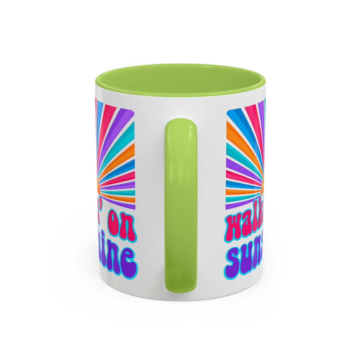 Coffee Mug — "Walkin' on Sunshine" Retro Psalm 118:24 Accent Mug