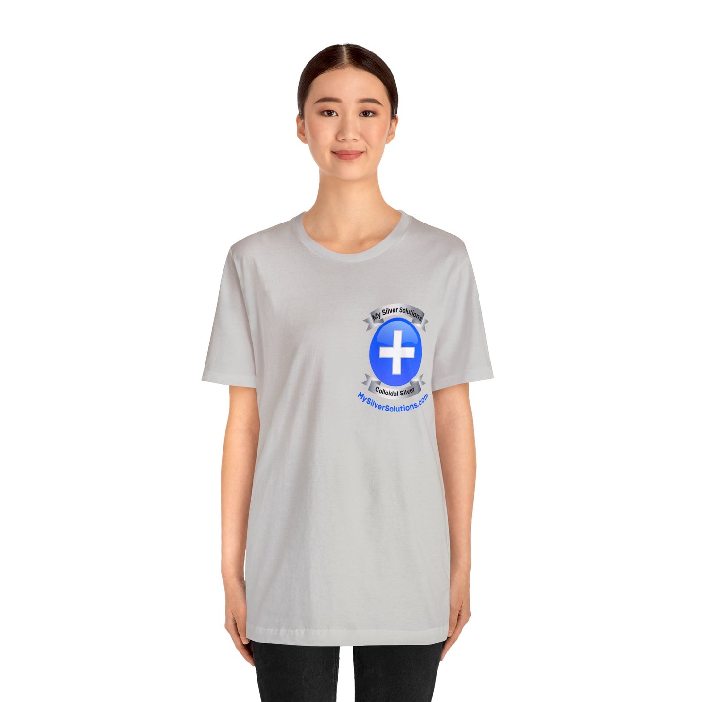 Colloidal Silver MySilverSolutions.com - Unisex Jersey Short Sleeve Tee