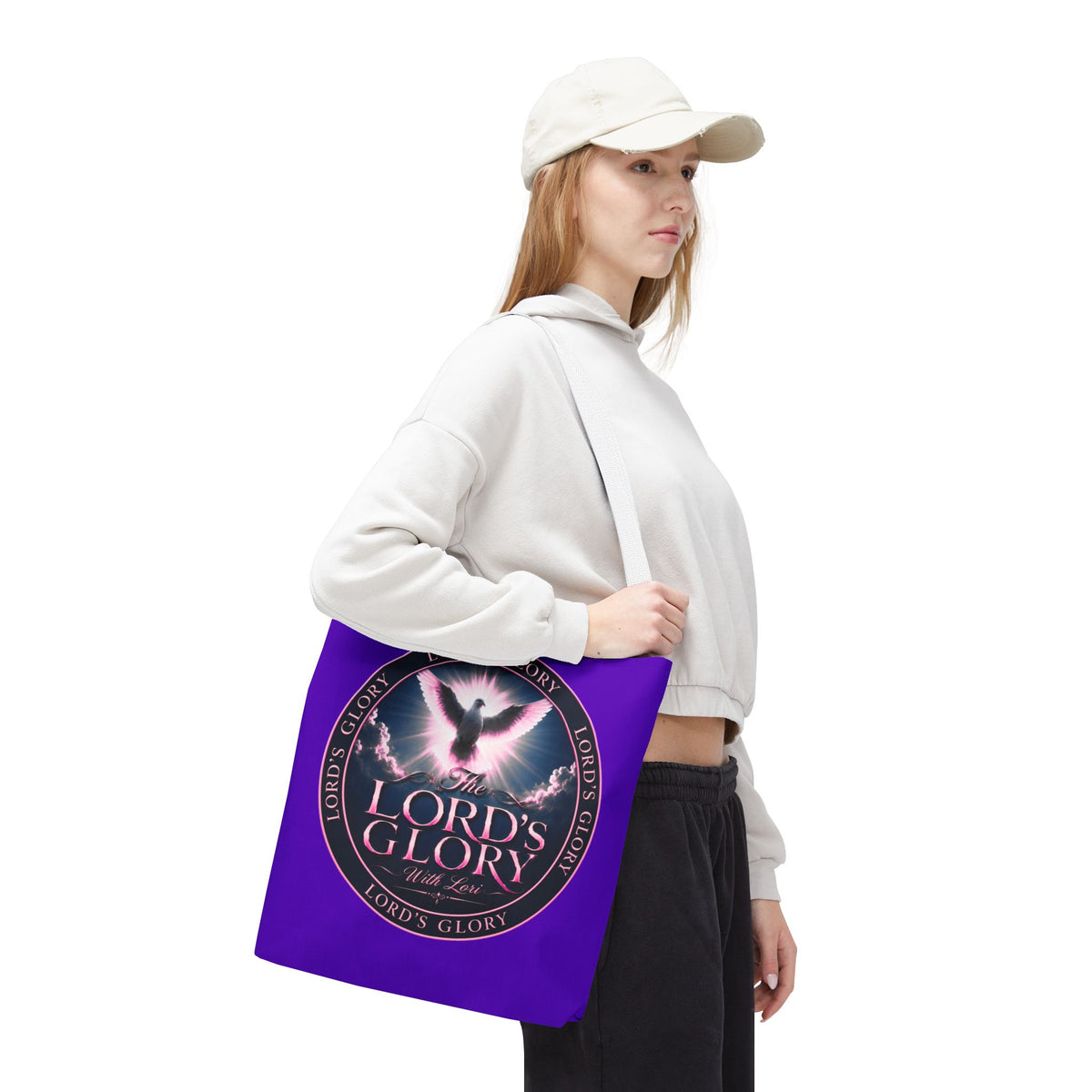 Inspirational 'The Lord's Glory with Lori' Tote Bag — Christian Faith AOP Shopper