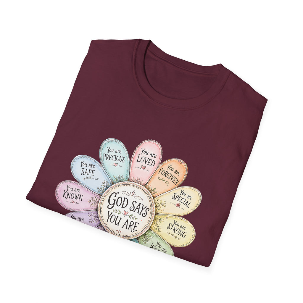 God Says You Are Loved Inspirational Christian T-Shirt