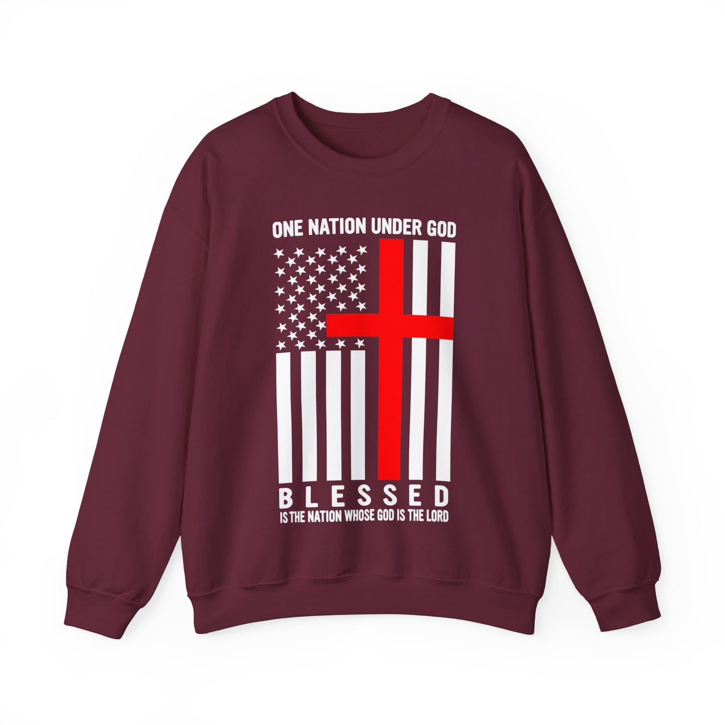 One Nation Under GOD - Unisex Heavy Blend Crewneck Sweatshirt