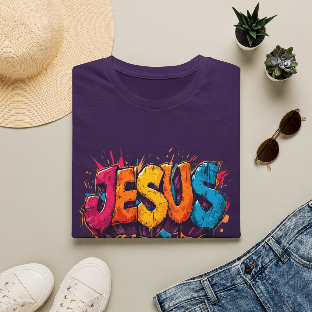 JESUS  Splash T-Shirt | Colorful Street Art Christian Tee
