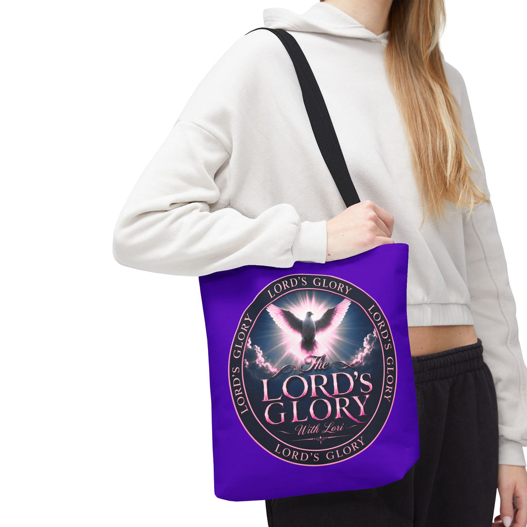 Inspirational 'The Lord's Glory with Lori' Tote Bag — Christian Faith AOP Shopper