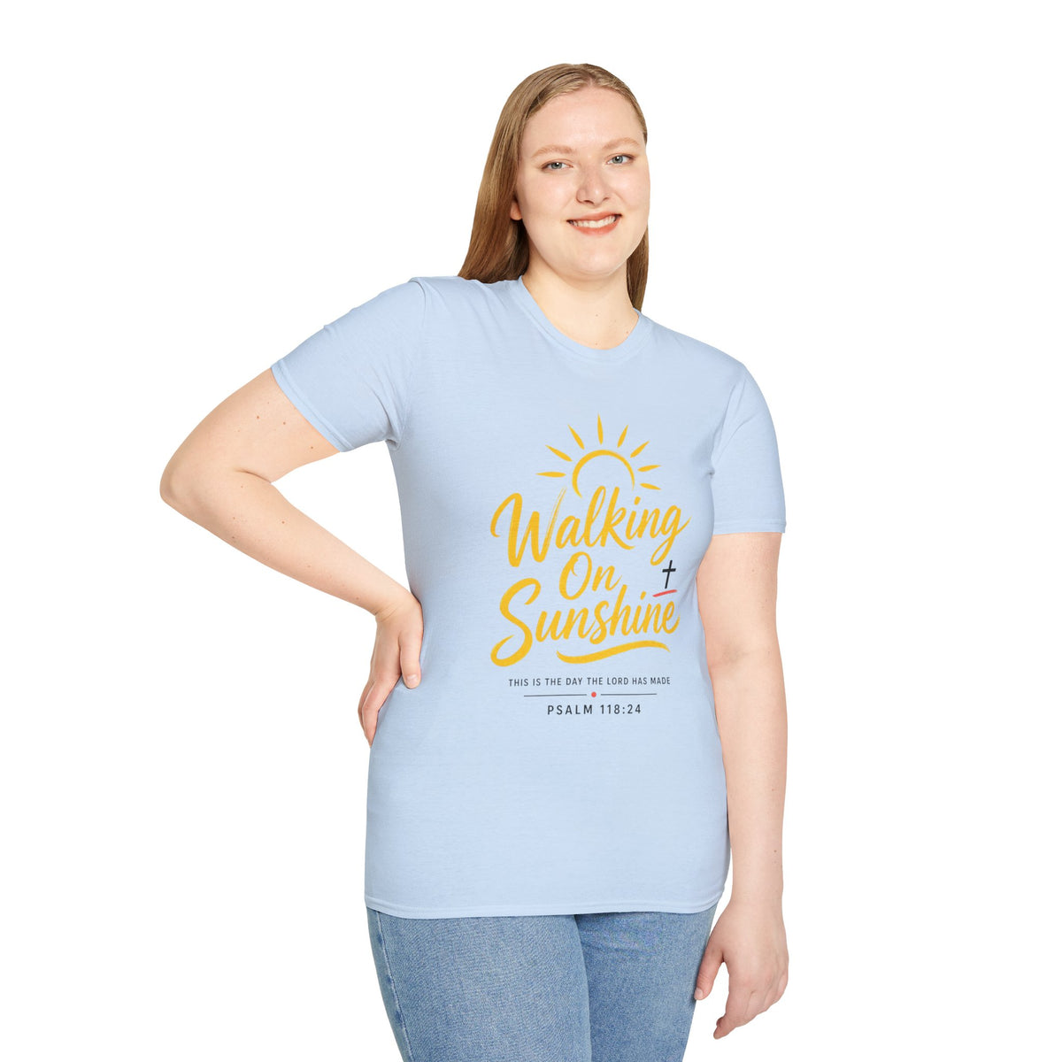 Walking on Sunshine Psalms 118:24 Softstyle T-Shirt